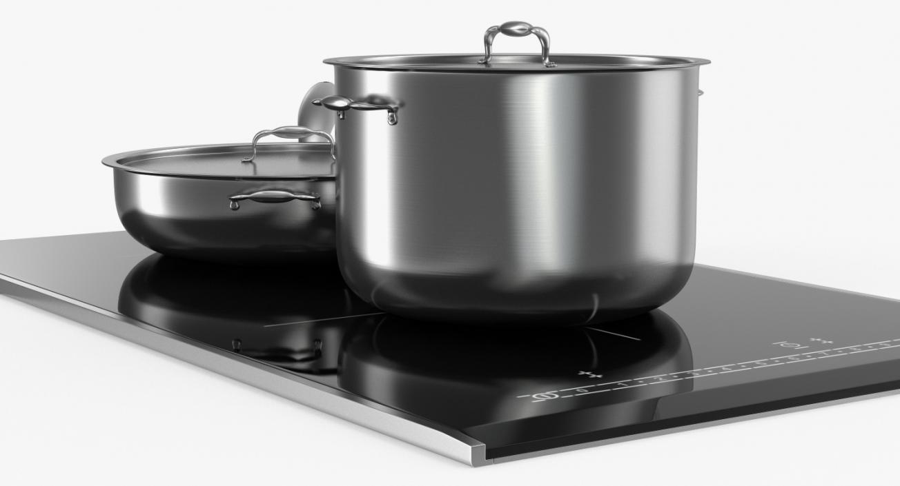 3D Induction Hob with Stainless Tableware model