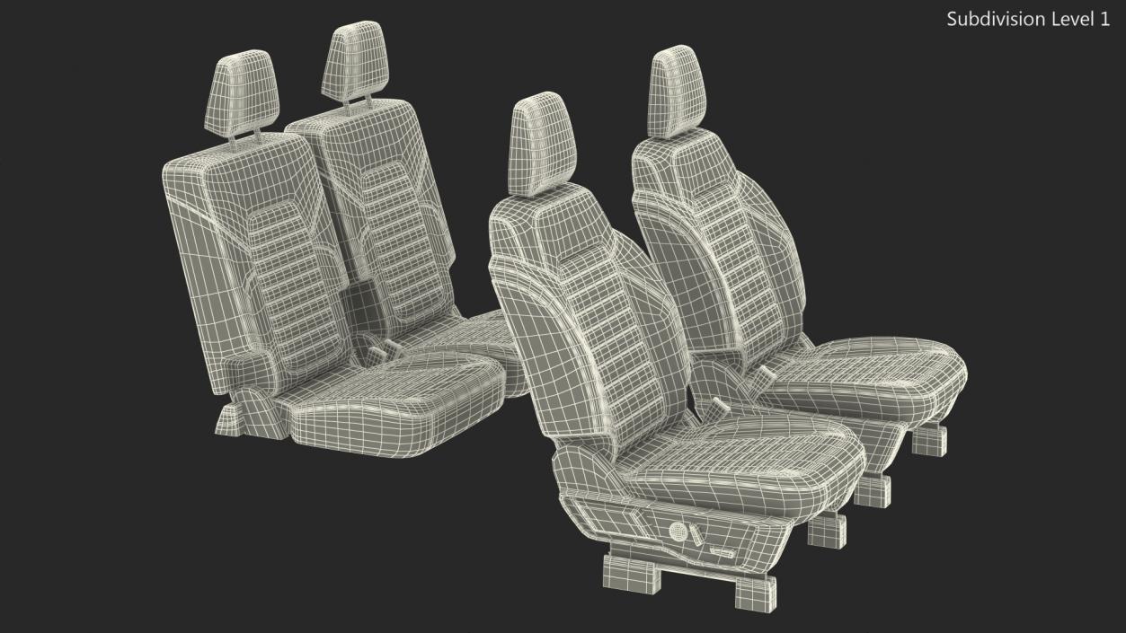 SUV Seats 3D model