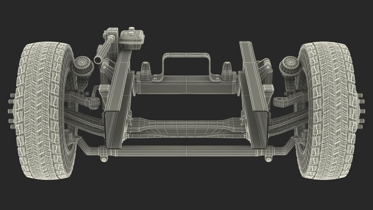 Heavy Duty Truck Chassis 3D model
