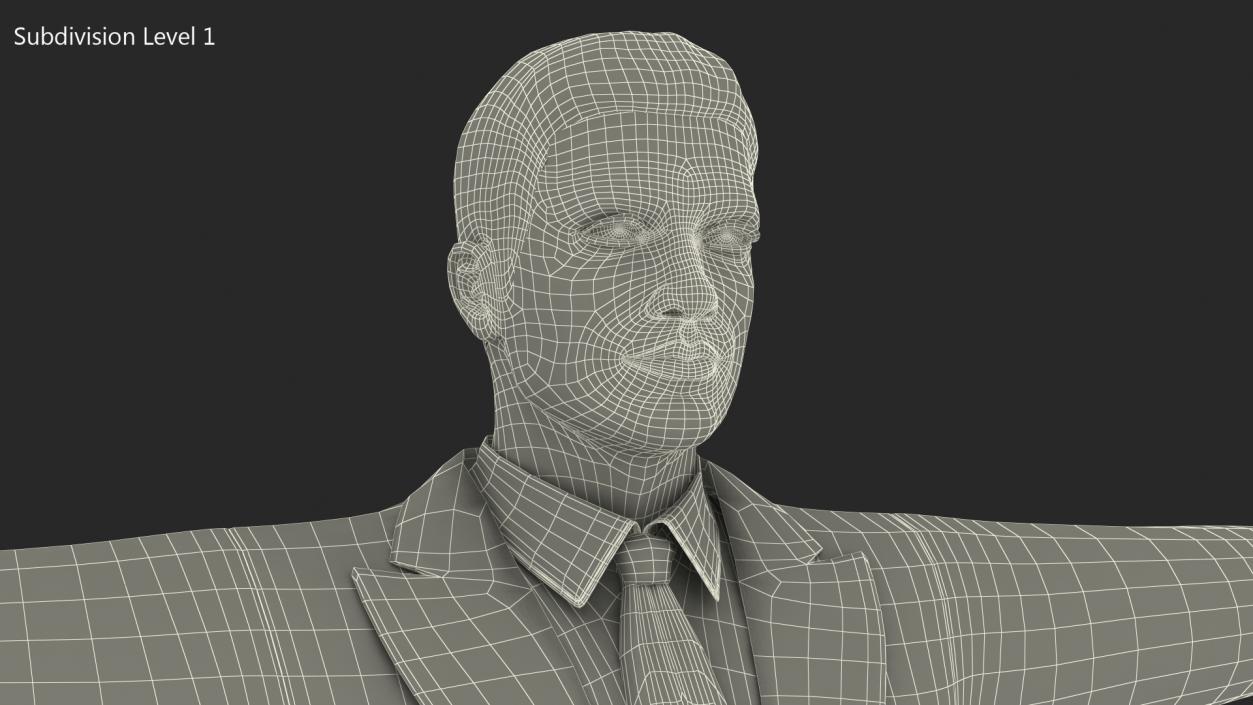 3D Businessman Rigged model