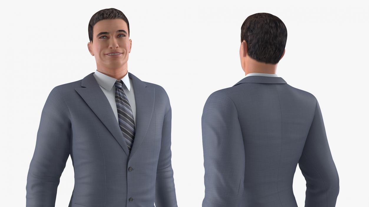 3D Businessman Rigged model