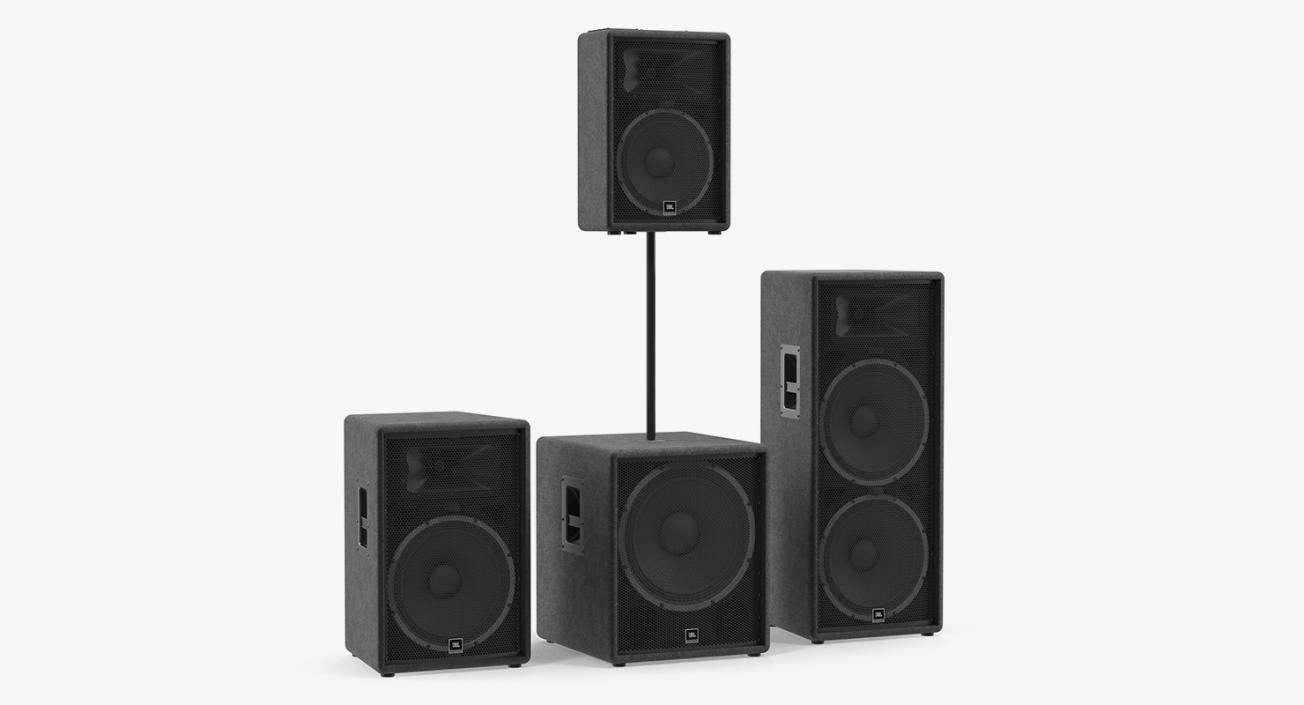 JBL JRX Speaker System 3D