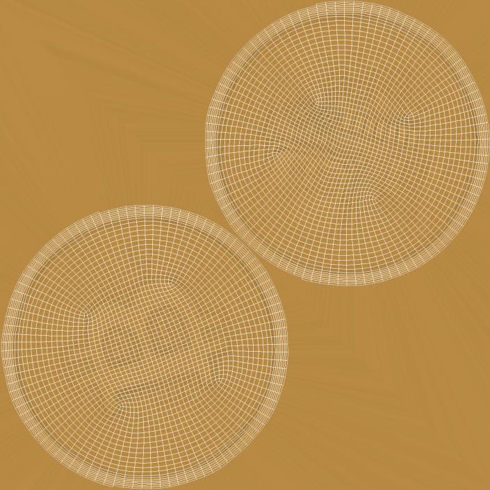 Gold Bitcoin Coin 3D
