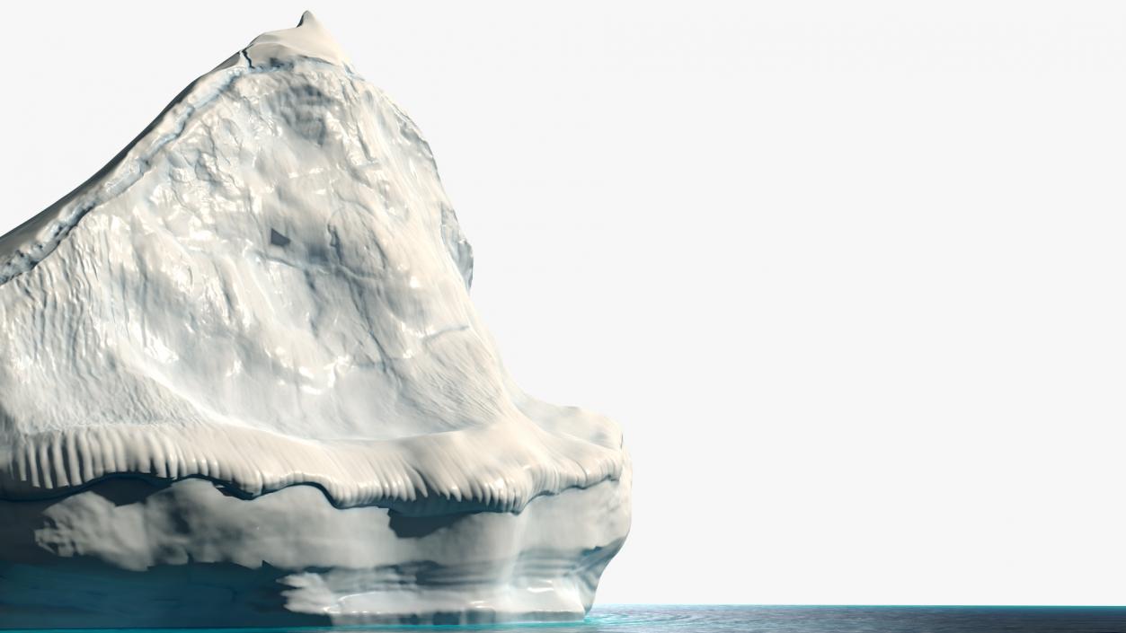3D Iceberg Above and Underwater model