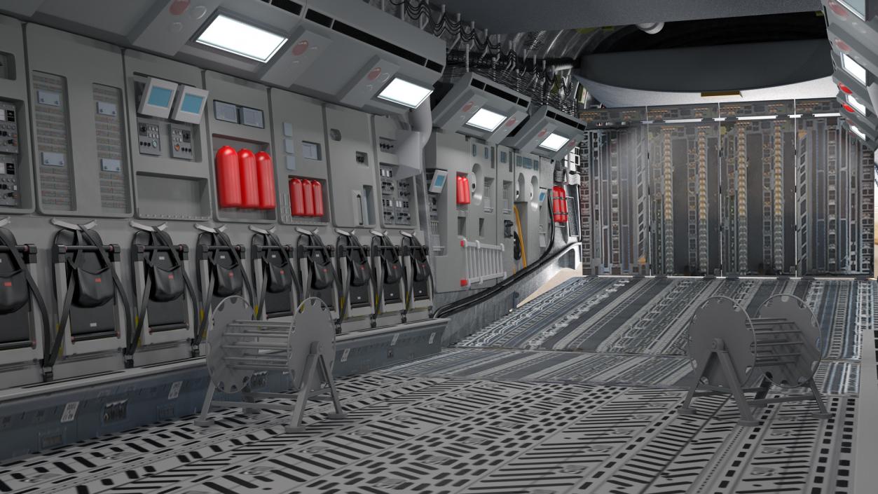 Boeing C17 Globemaster III Cargo Door Open 3D