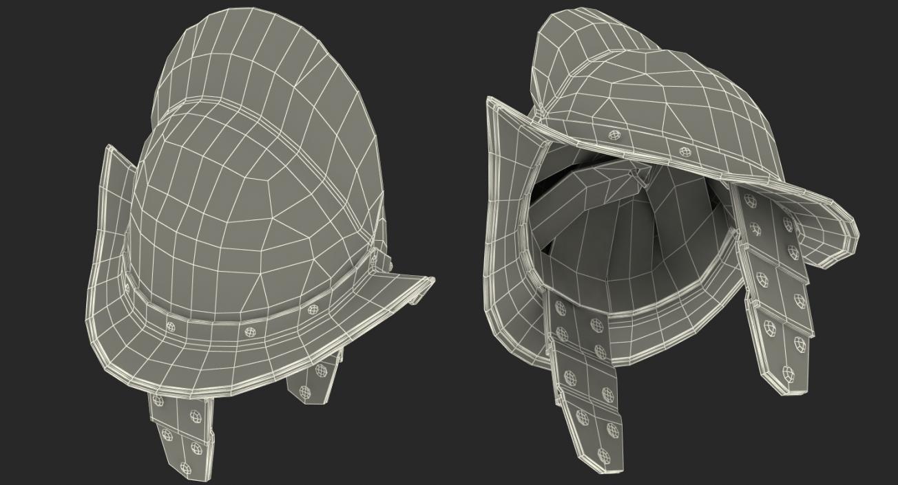 Morion Helmet with Wings 3D model