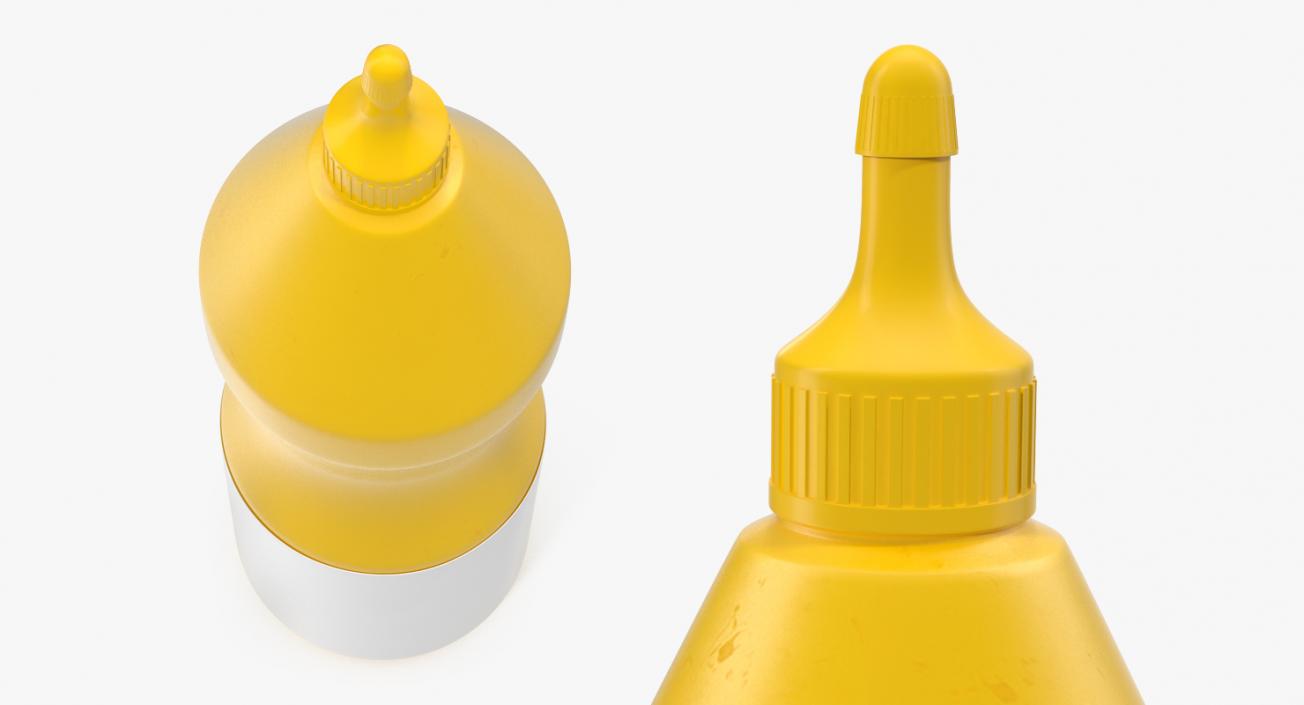 3D model Mustard Plastic Squeeze Bottle