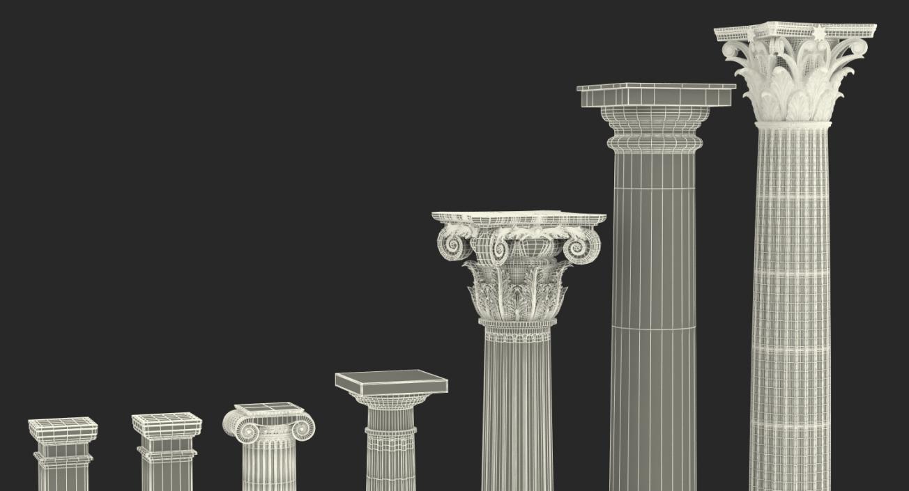 3D model Columns Collection 4