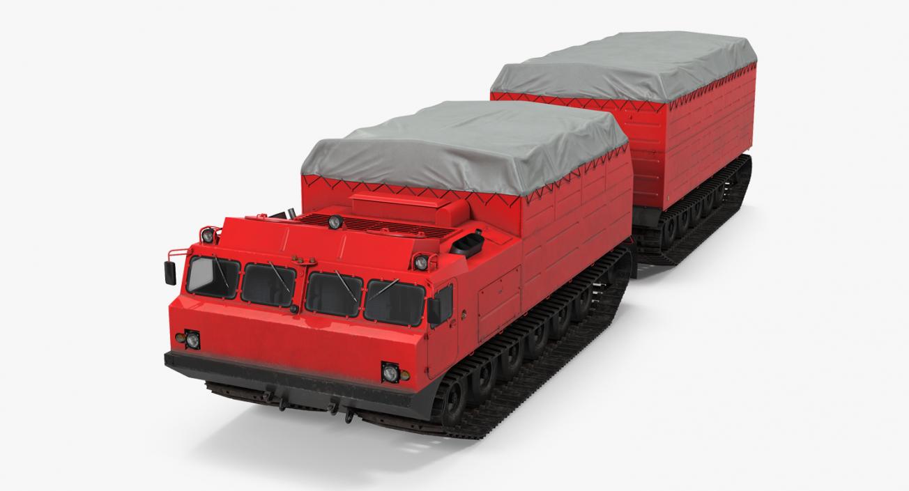 Research Articulated Tracked Vehicle Vityaz DT-30 3D model