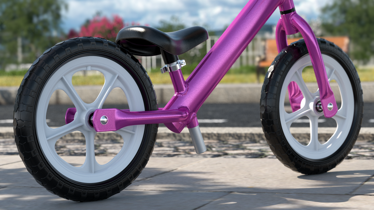 3D Balance Bike Wheel model