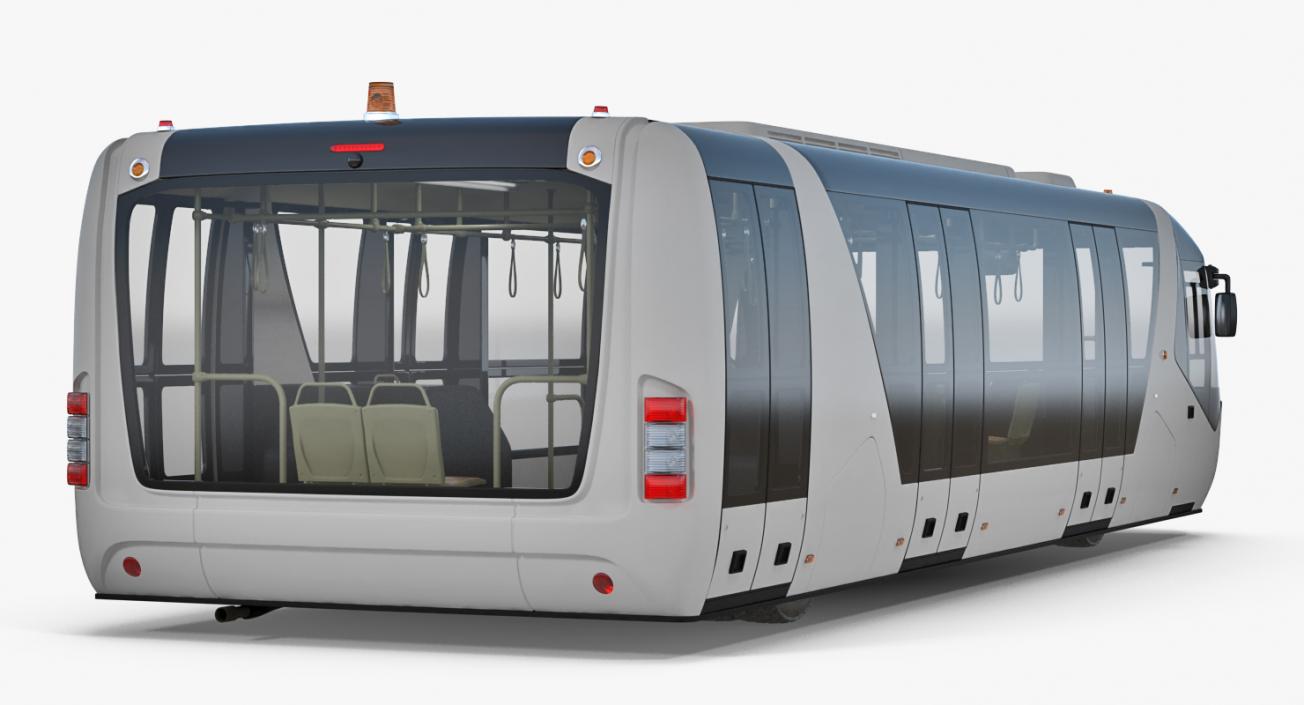 3D Airside Passenger Bus Rigged model