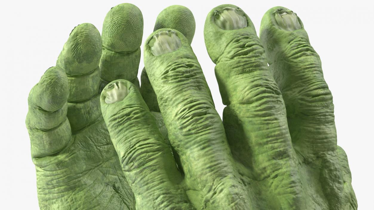 3D Hulk Hands Rigged for Cinema 4D