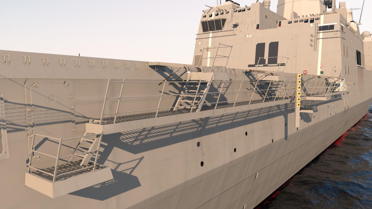 3D San Antonio Class Amphibious Transport Dock model