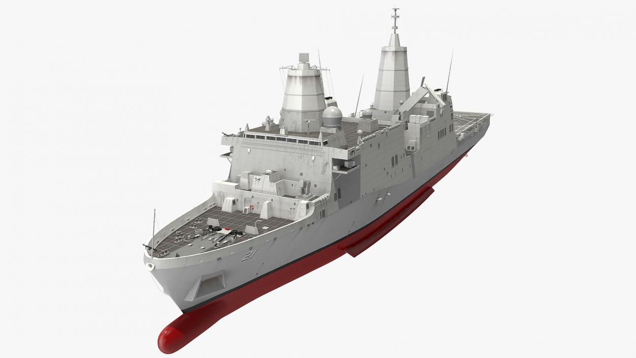 3D San Antonio Class Amphibious Transport Dock model