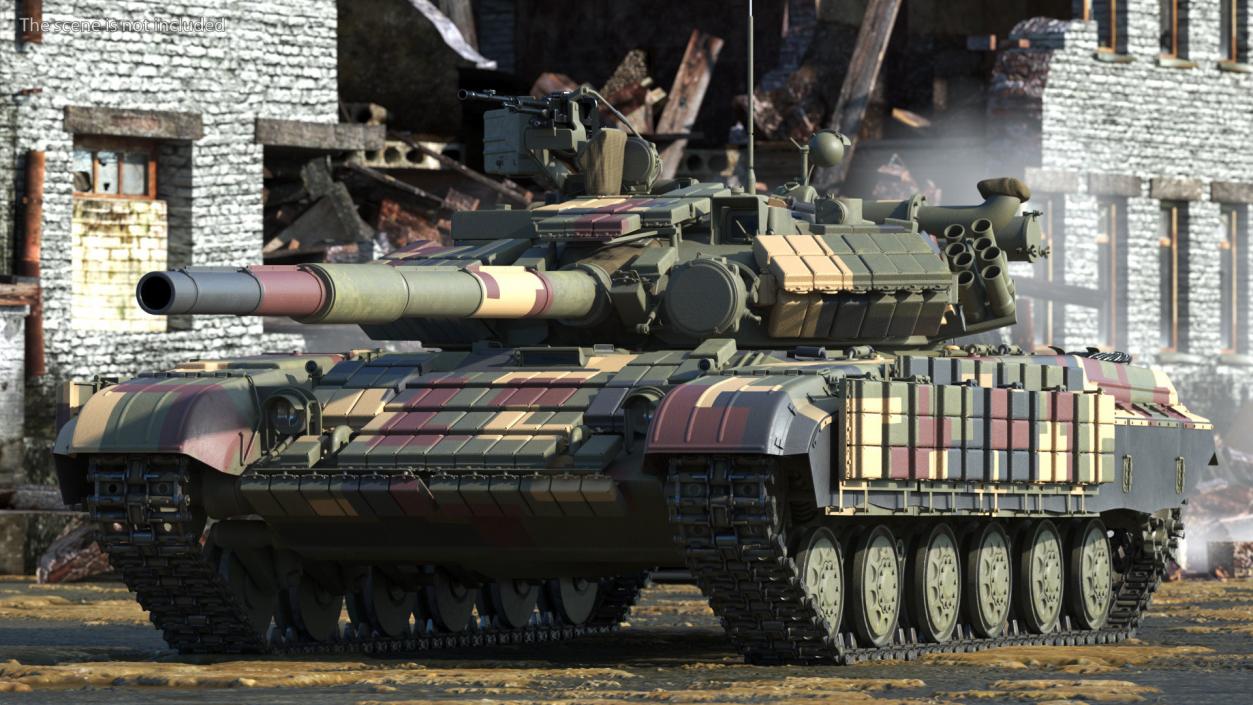 3D T-64 BV Main Battle Tank Camo Clean model - TurboSquid 1980692