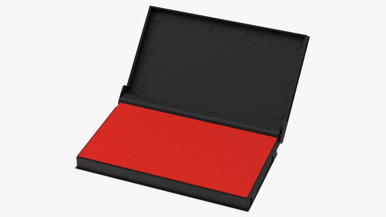 Stamp Ink Pad Red 3D