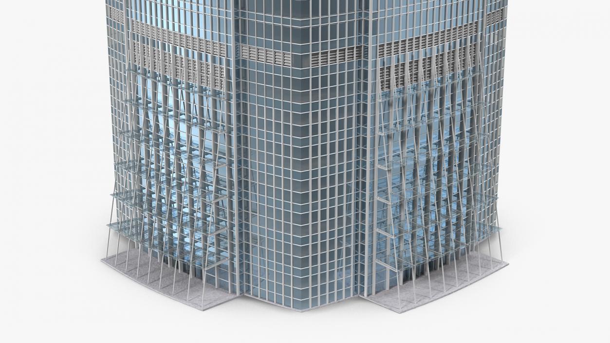 3D Hong Kong International Finance Centre model