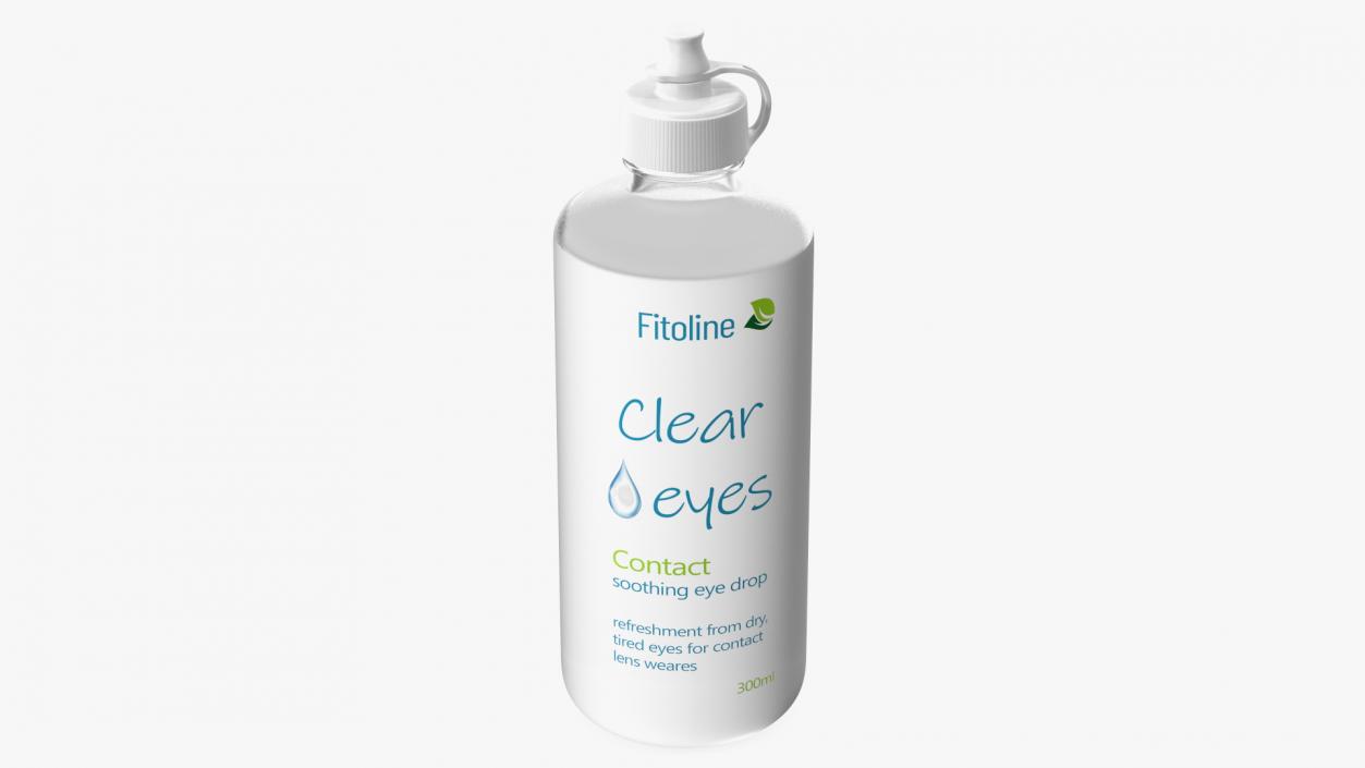 3D model Contact Lens Liquid Clear Eyes