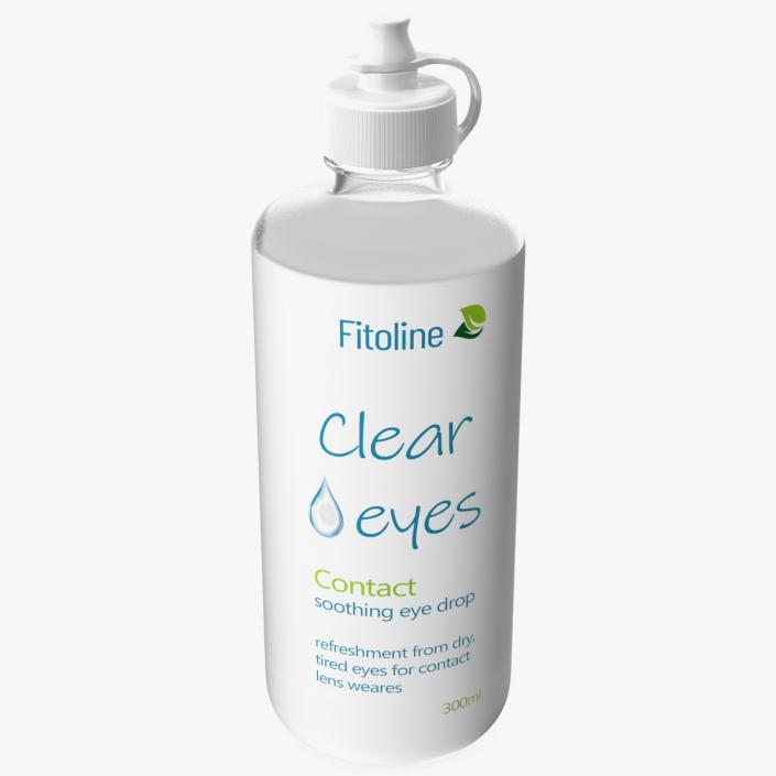 3D model Contact Lens Liquid Clear Eyes