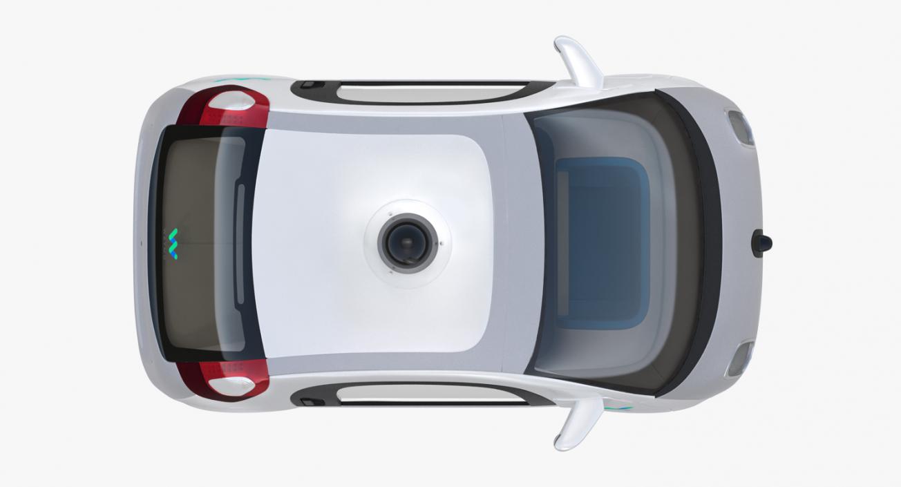 Waymo Self Driving Car Rigged 3D model