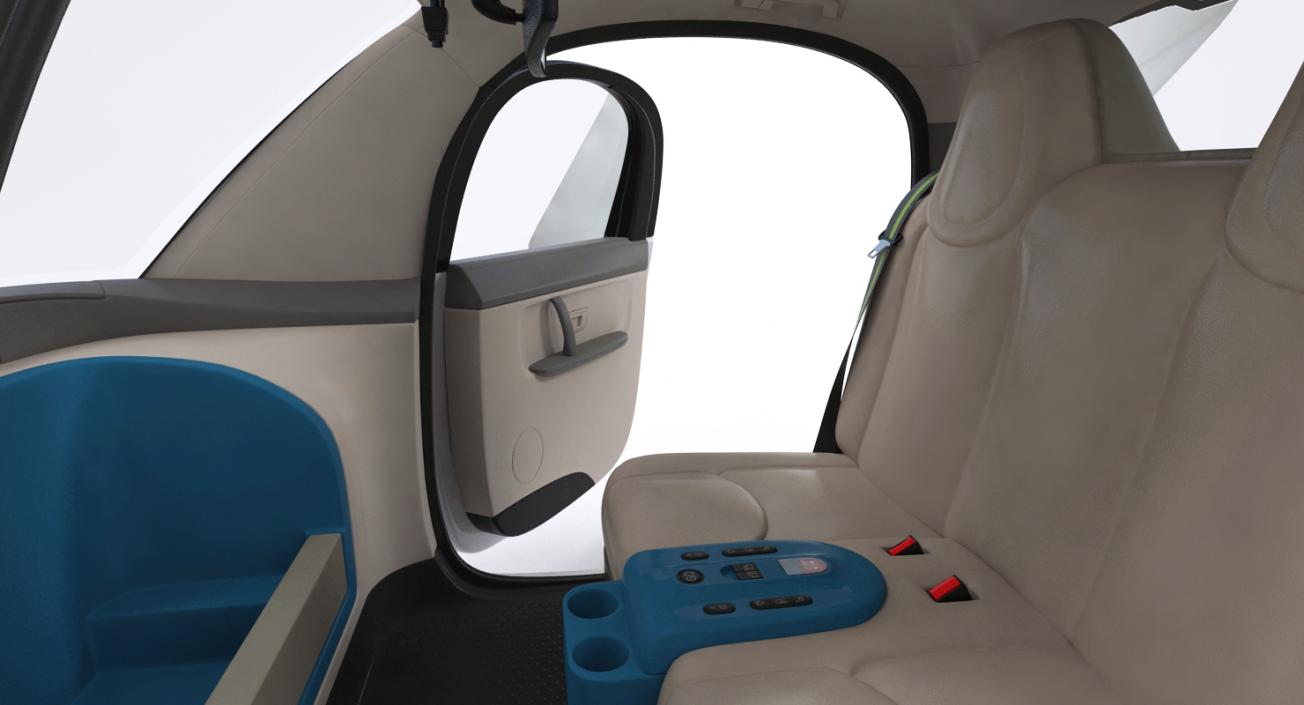 Waymo Self Driving Car Rigged 3D model