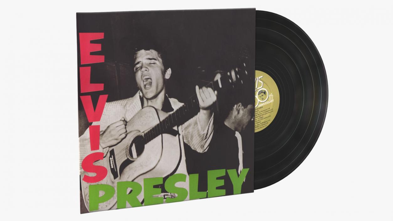3D model Vintage Vinyl Album Elvis
