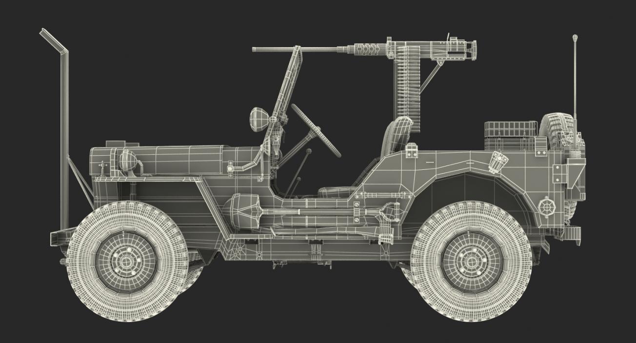 US Army Jeep Willys MB Ambulance 3D