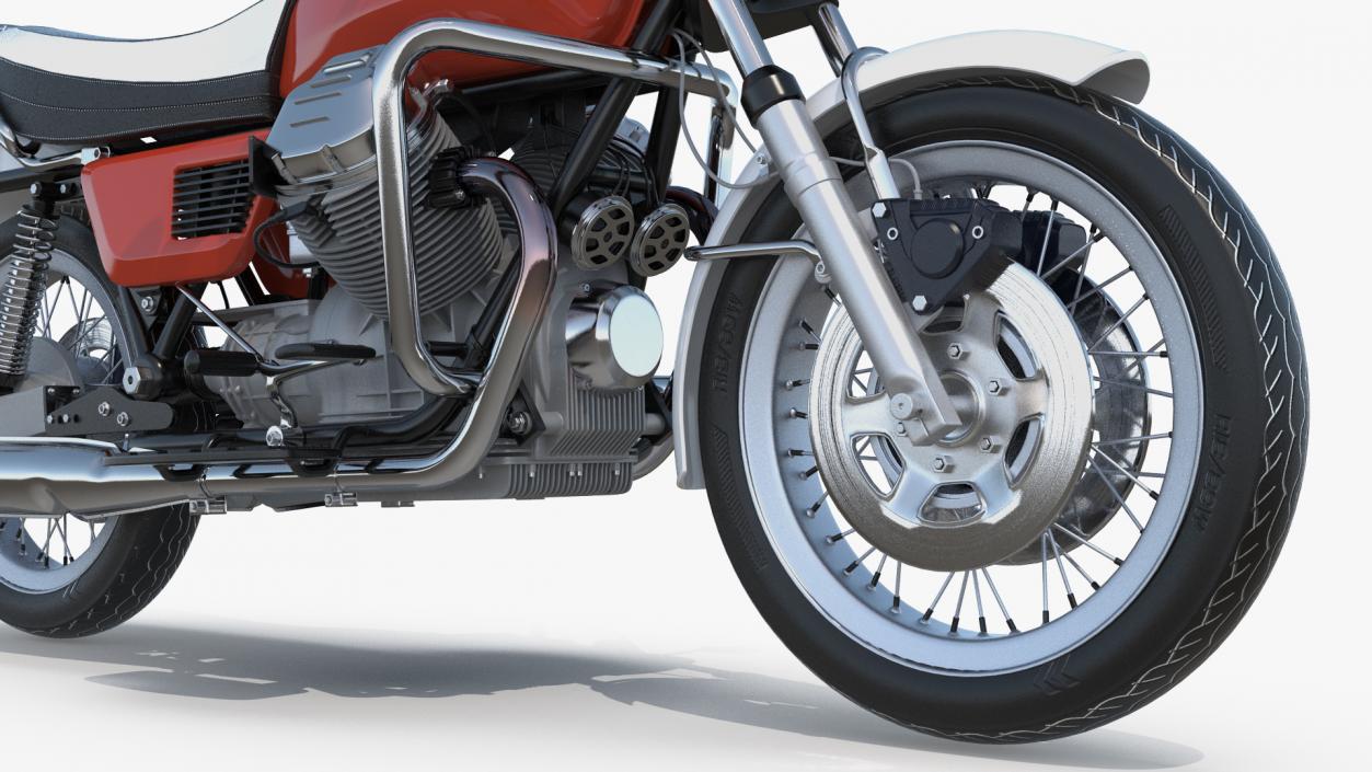 3D Vintage Motorcycle model