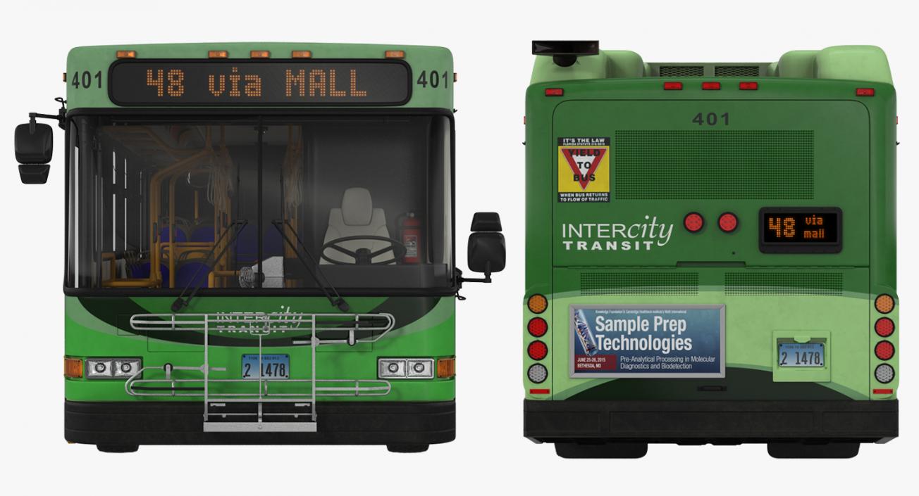 3D Buses Collection 6 model