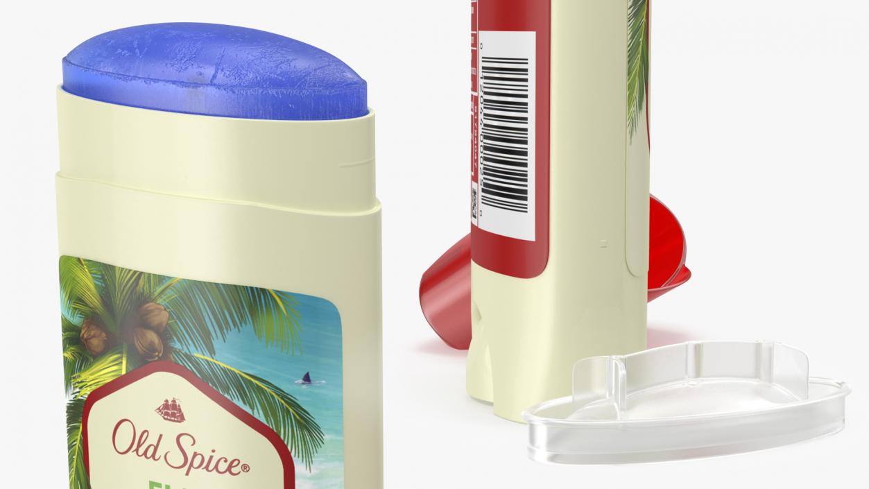 Old Spice Deodorant for Men Fiji Opened 3D model