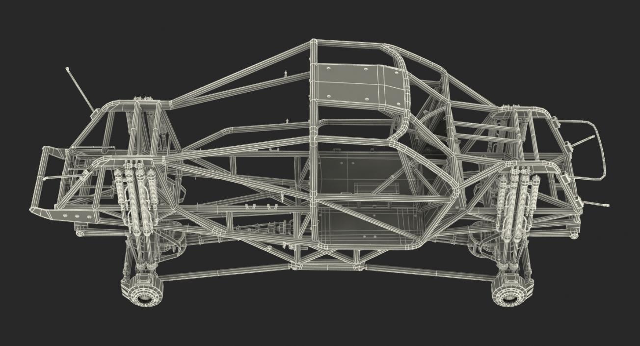 3D Monster Truck Bigfoot Frame and Chasis model