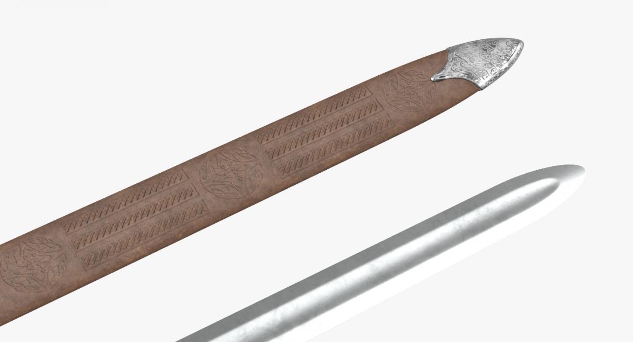 3D model Medieval Viking Sword Set