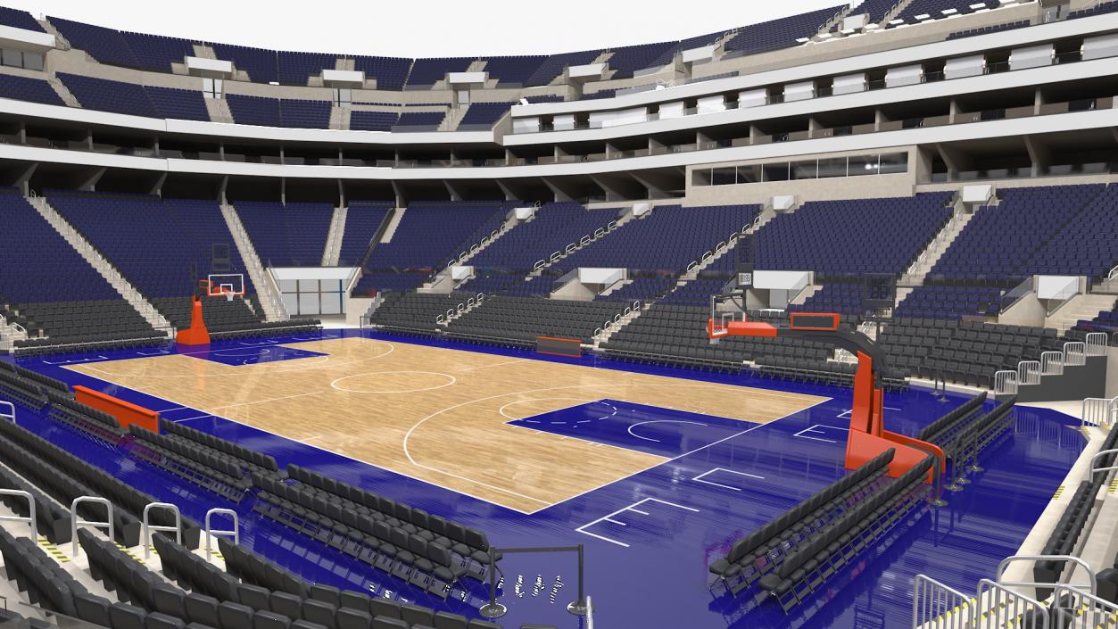 3D Basketball Indoor Arena model