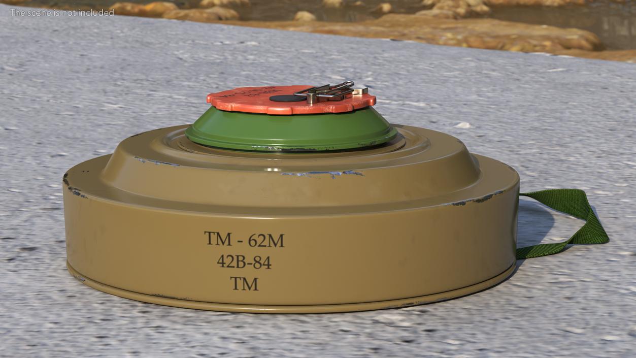 3D model Anti Tank Blast Mine TM-62 Old
