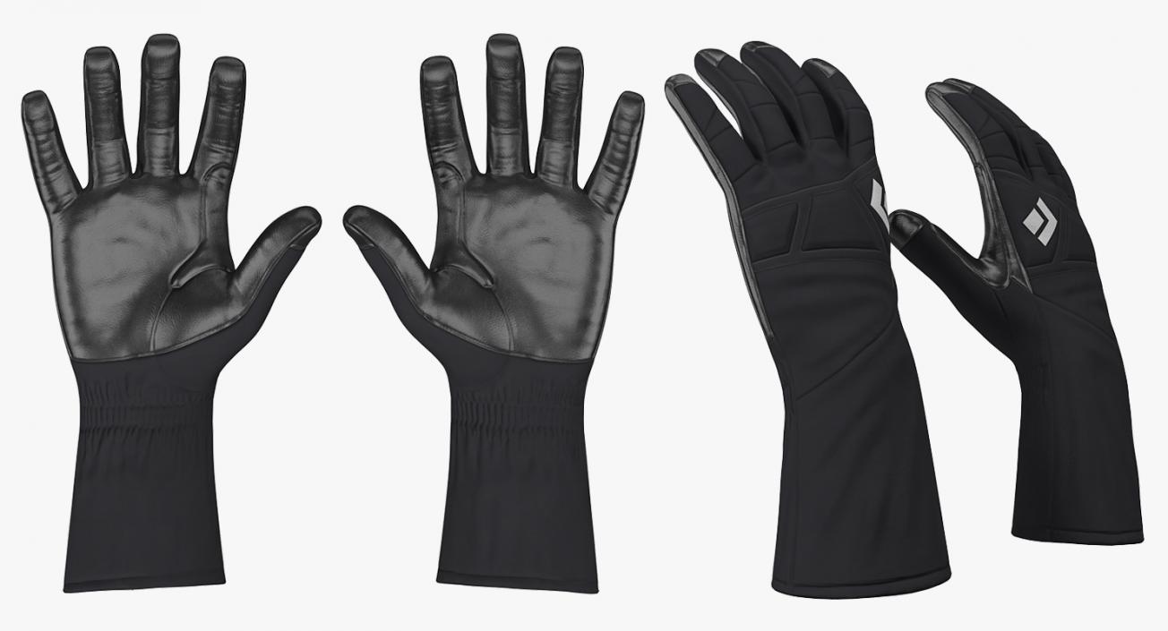 Winter Sport Gloves 3D model