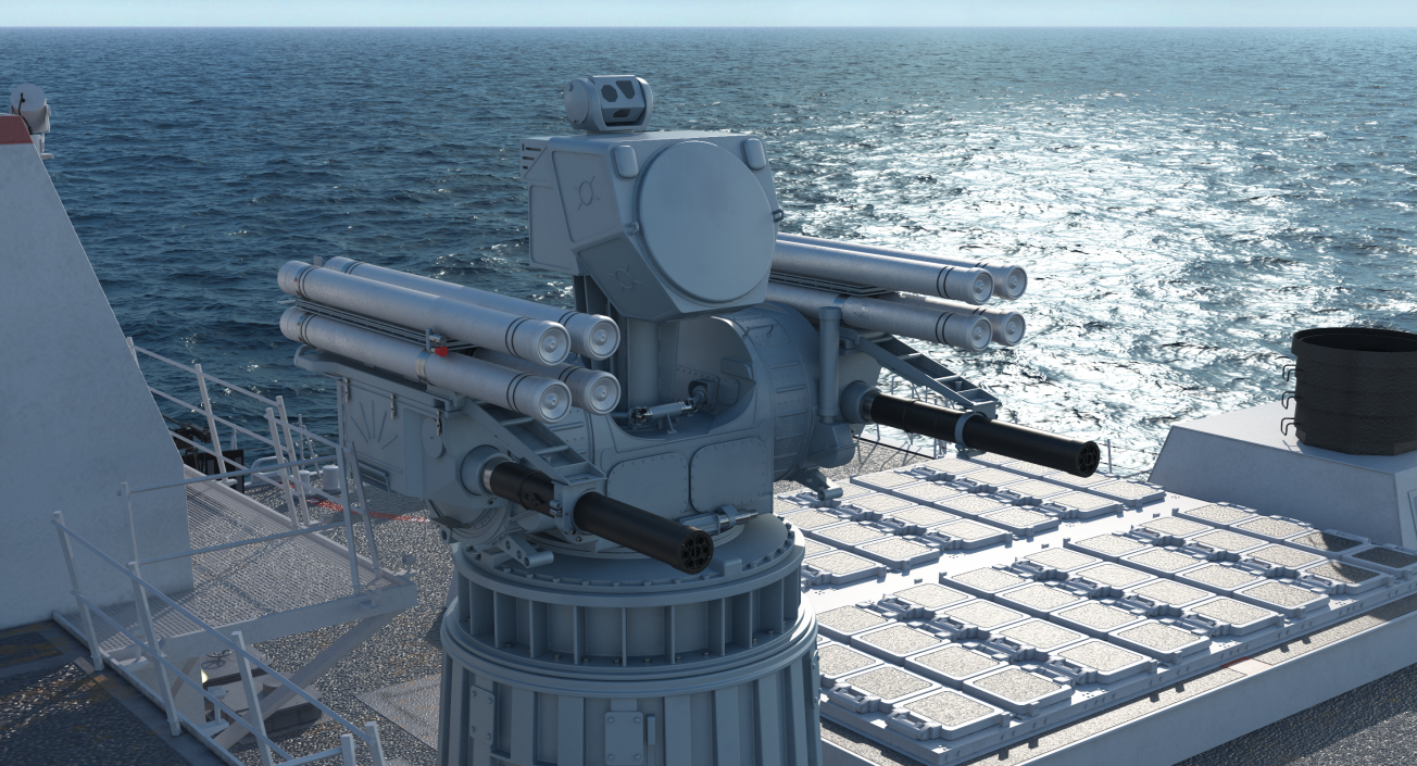 3D model Pantsir-ME Naval Air Defence Rigged