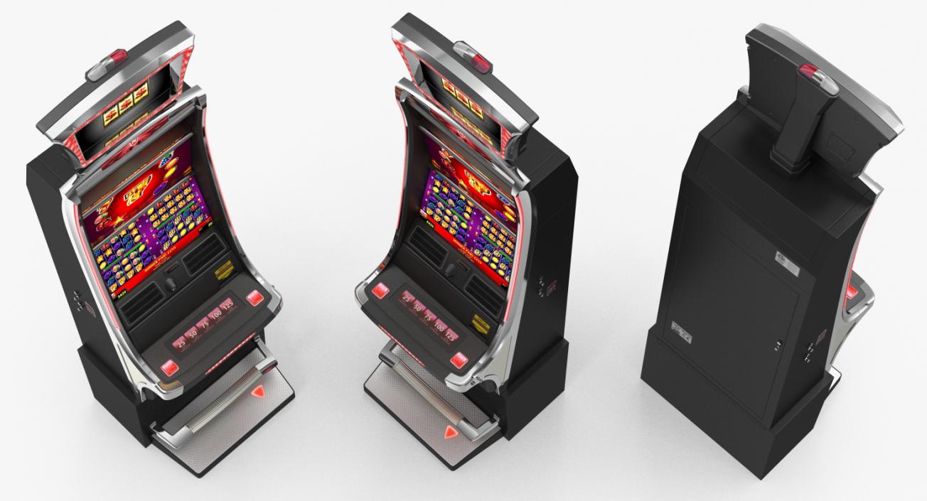 3D Slot Machine Red