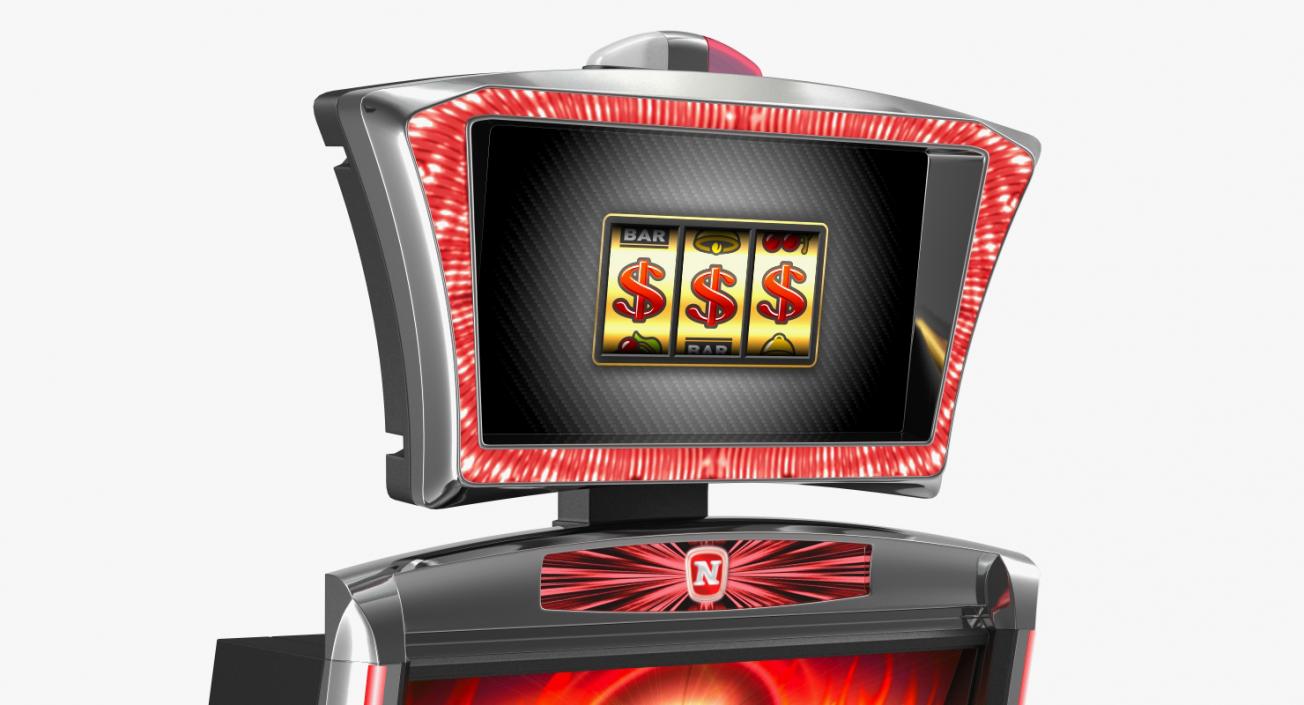 3D Slot Machine Red