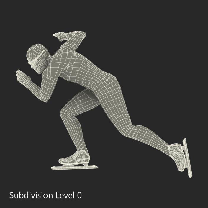 3D Speed Skater 2 Pose 3