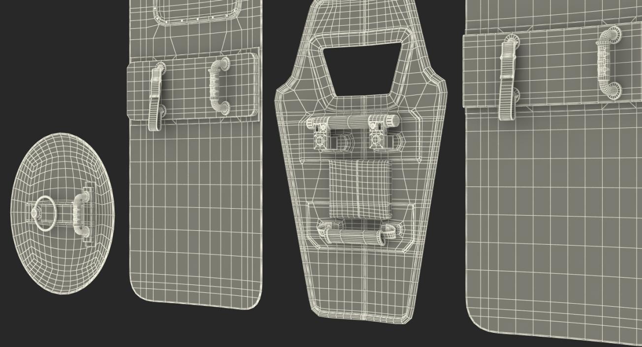 3D Ballistic Shields Collection model