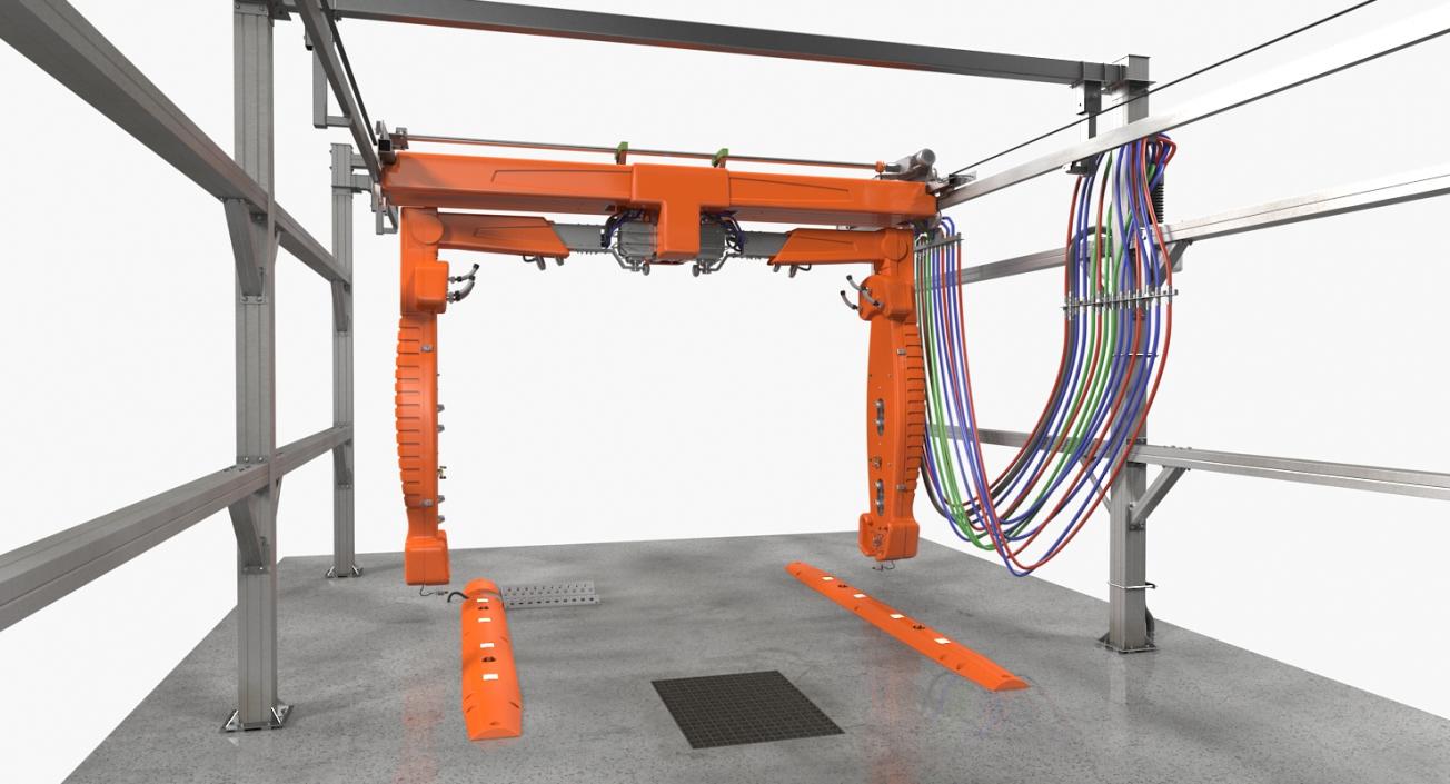 Automatic Carwash System Generic 3D