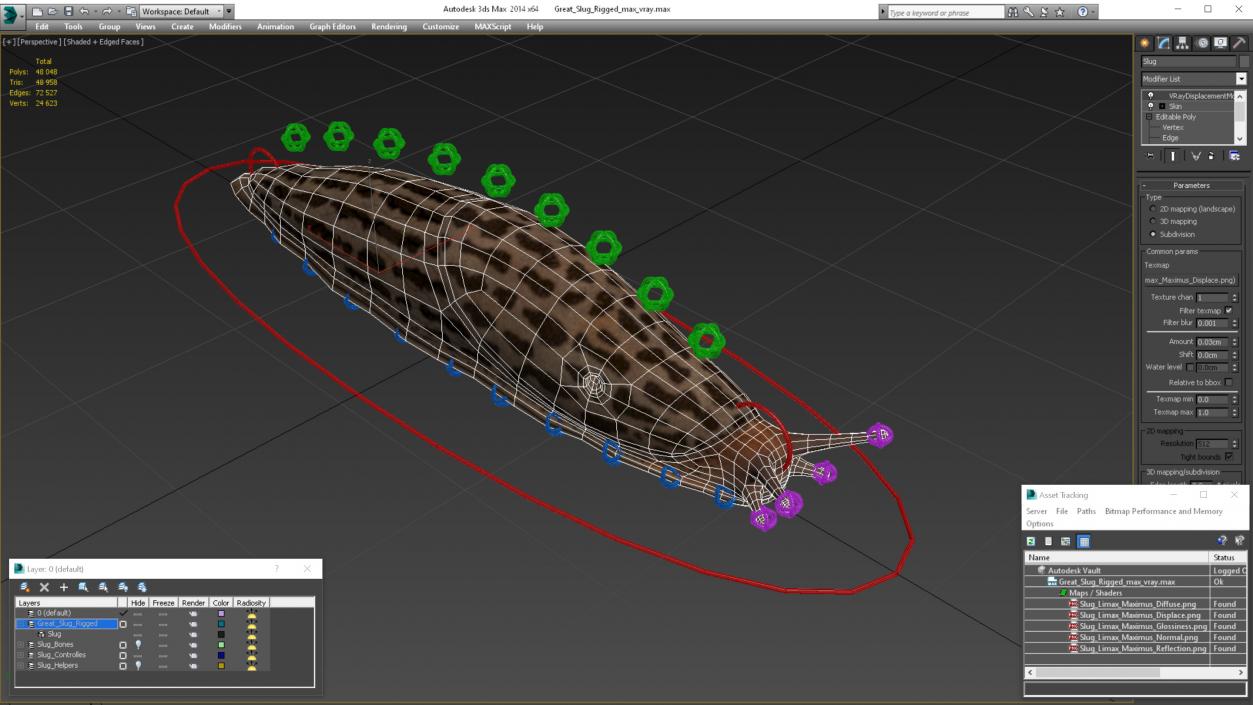 Great Slug Rigged 3D
