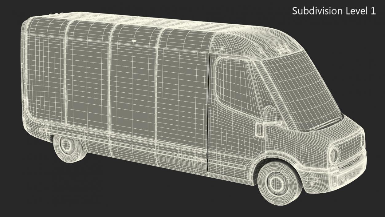 3D Electric Delivery Van