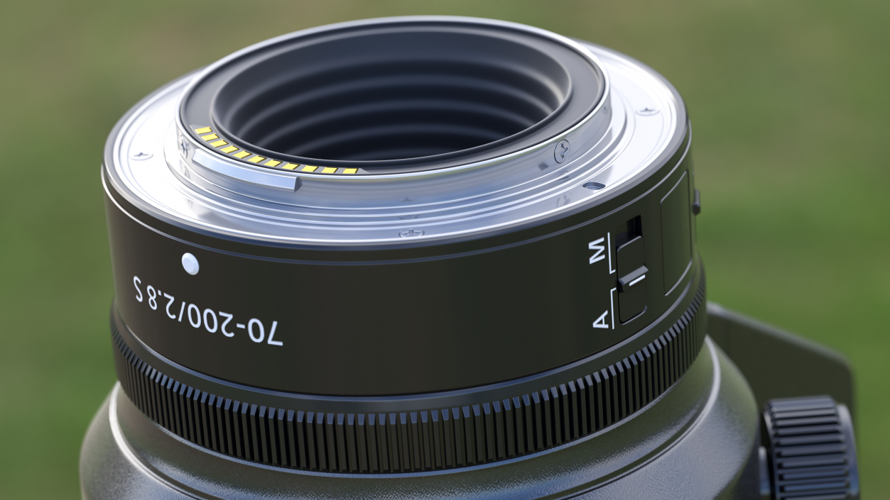 Mirrorless Digital Camera with 70 200mm Lens Generic 3D