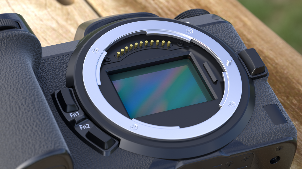 Mirrorless Digital Camera with 70 200mm Lens Generic 3D