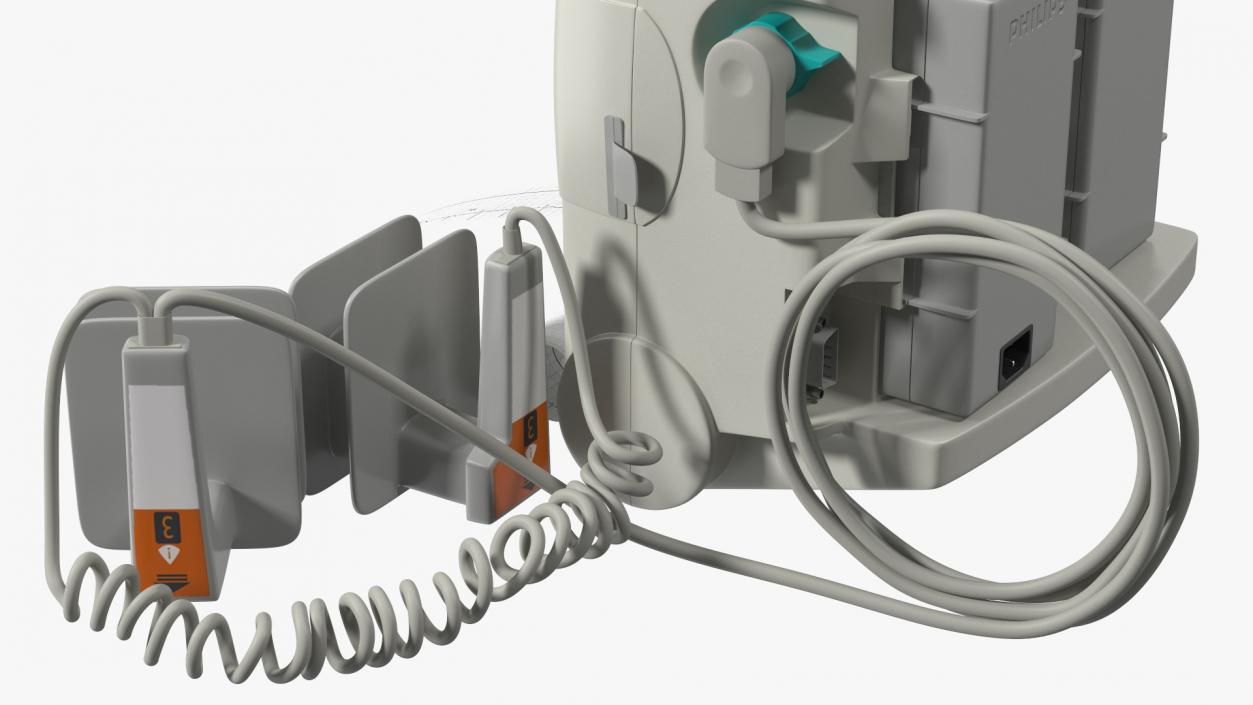 3D Philips HeartStart MRx Defibrillator with ECG Monitor model