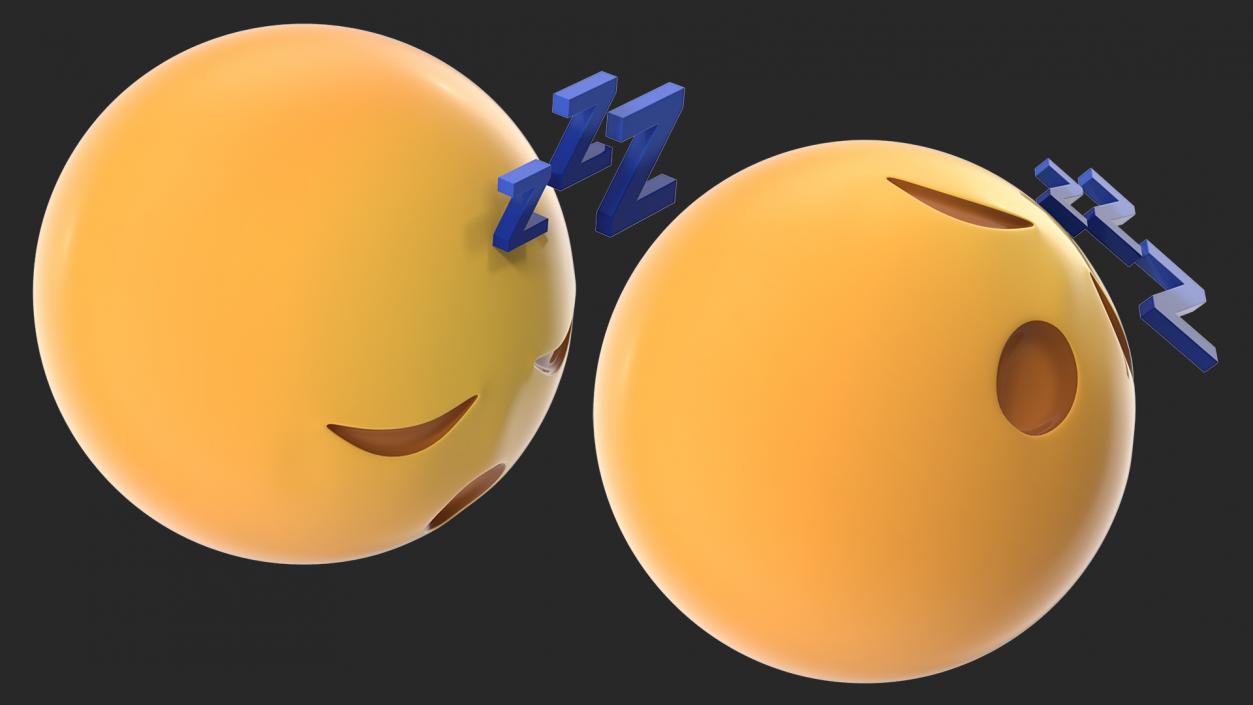 Sleeping Emoji 3D model