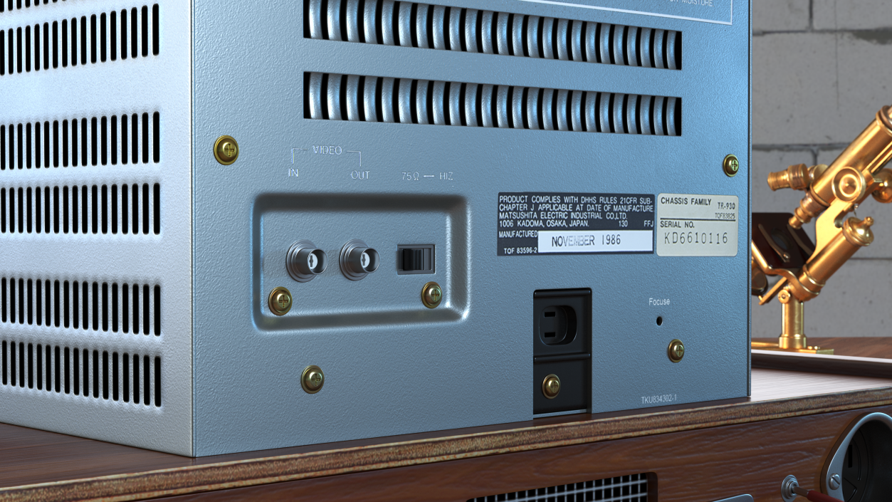Vintage Rare Panasonic TR-930U Video Monitor 3D model