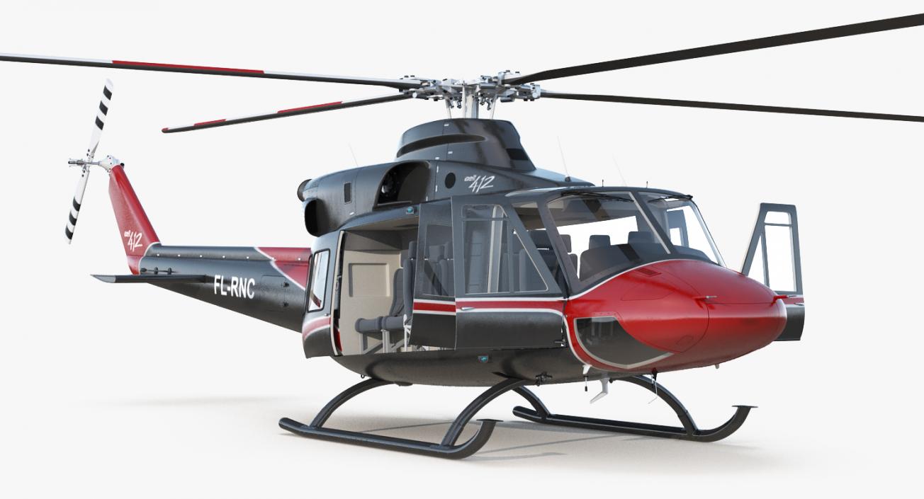 3D model Offshore Helicopter Bell 412EP