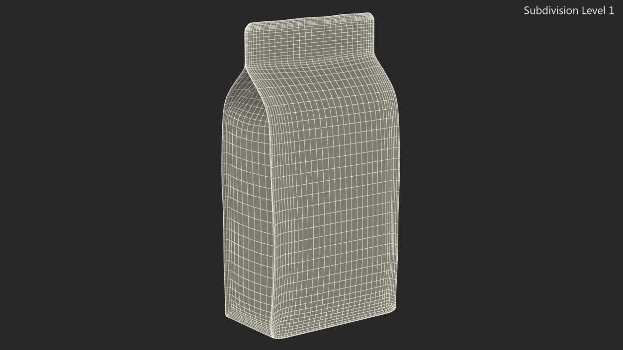 3D Wholegrain Buckwheat Package model